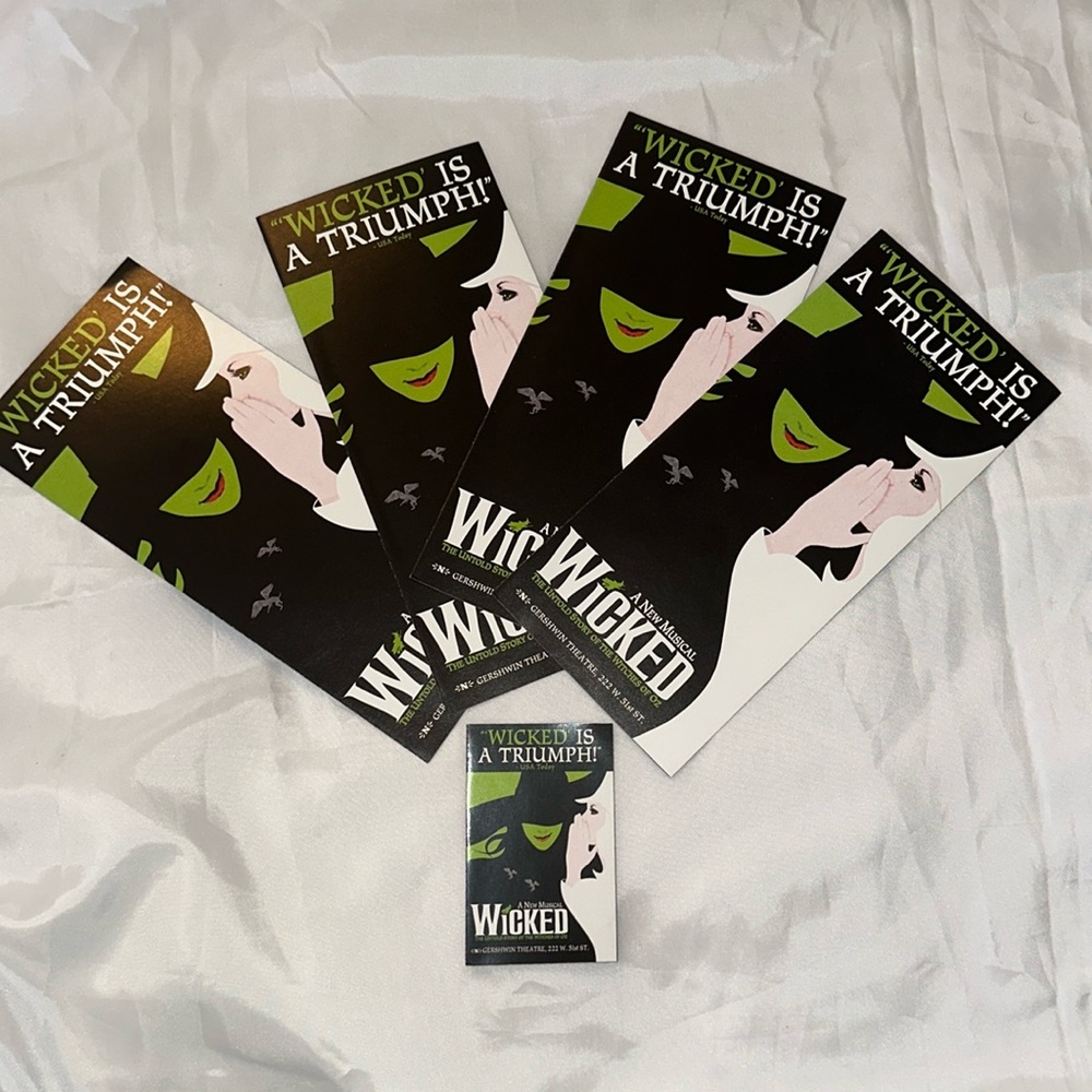 Lot of Wicked Musical Broadway flyers!